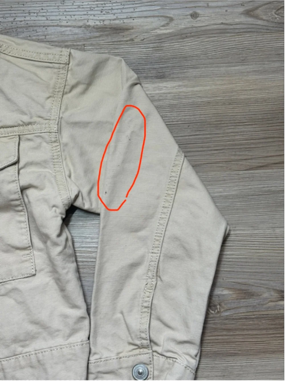 Girls Cropped khaki jacket from Weekend Academy sz 10/12